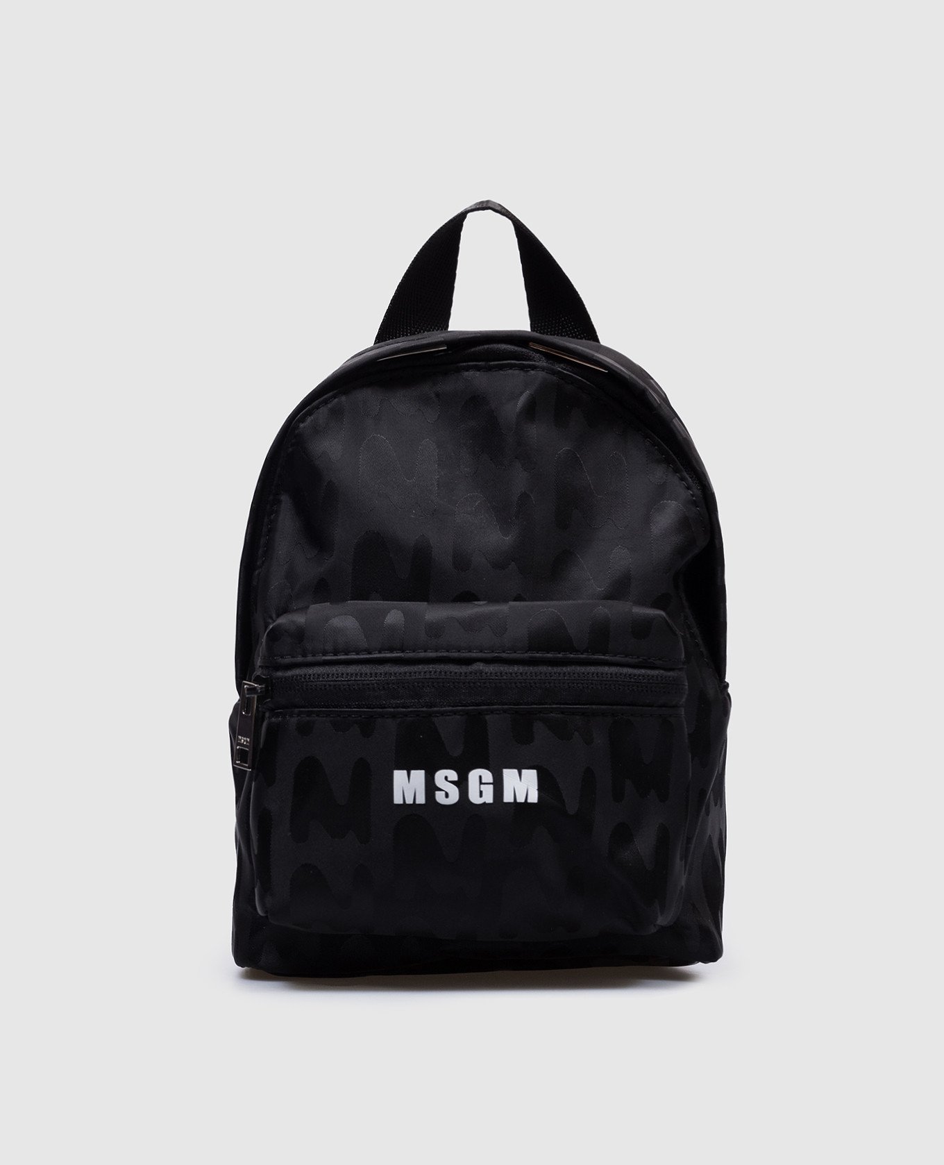 

Black mini backpack with logo MSGM