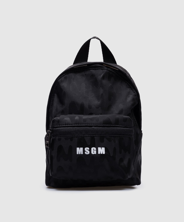 MSGM - Black mini backpack with logo 3740MZ37640 - buy with Denmark  delivery at Symbol