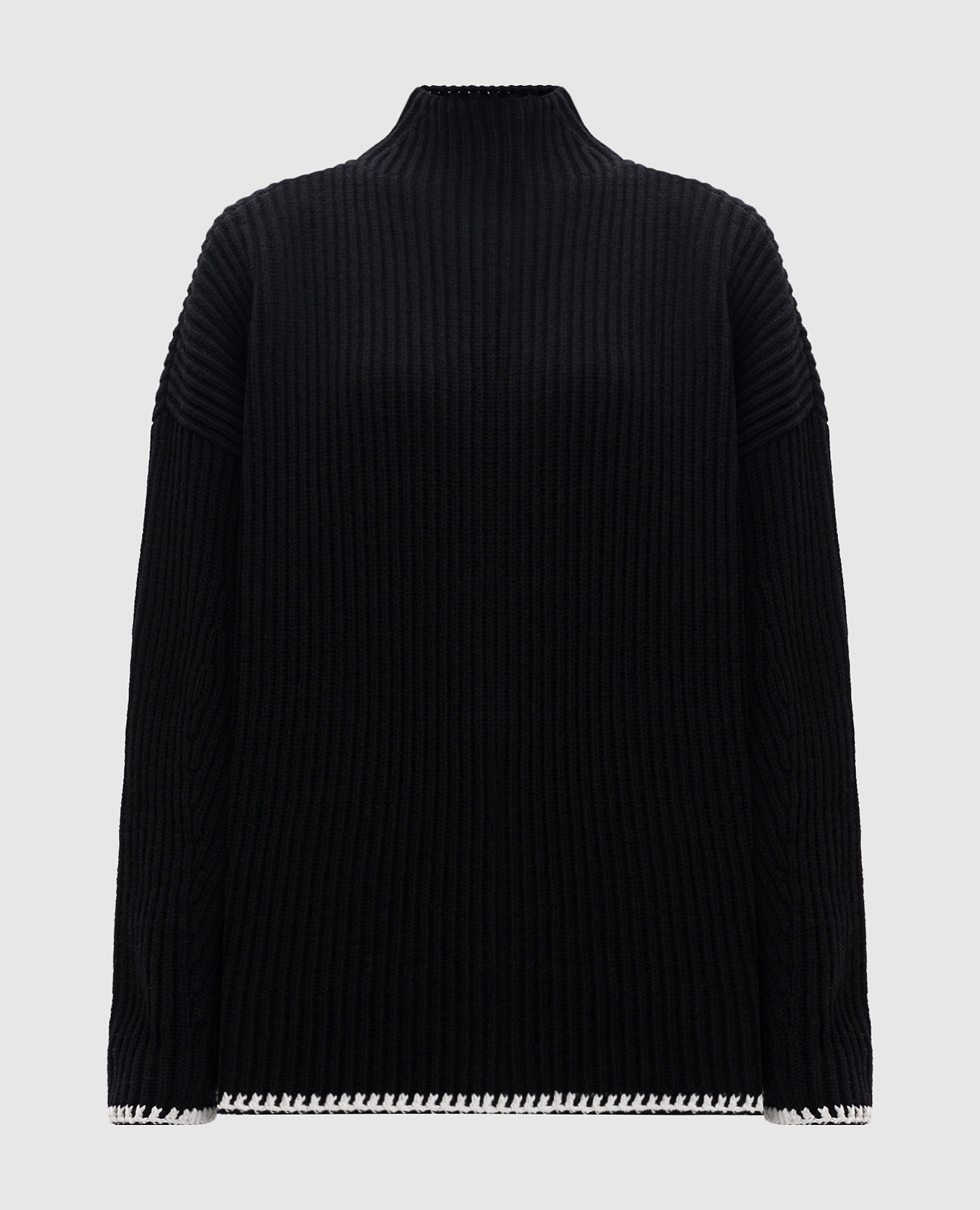 

Black sweater made of wool with embroidery Off-White