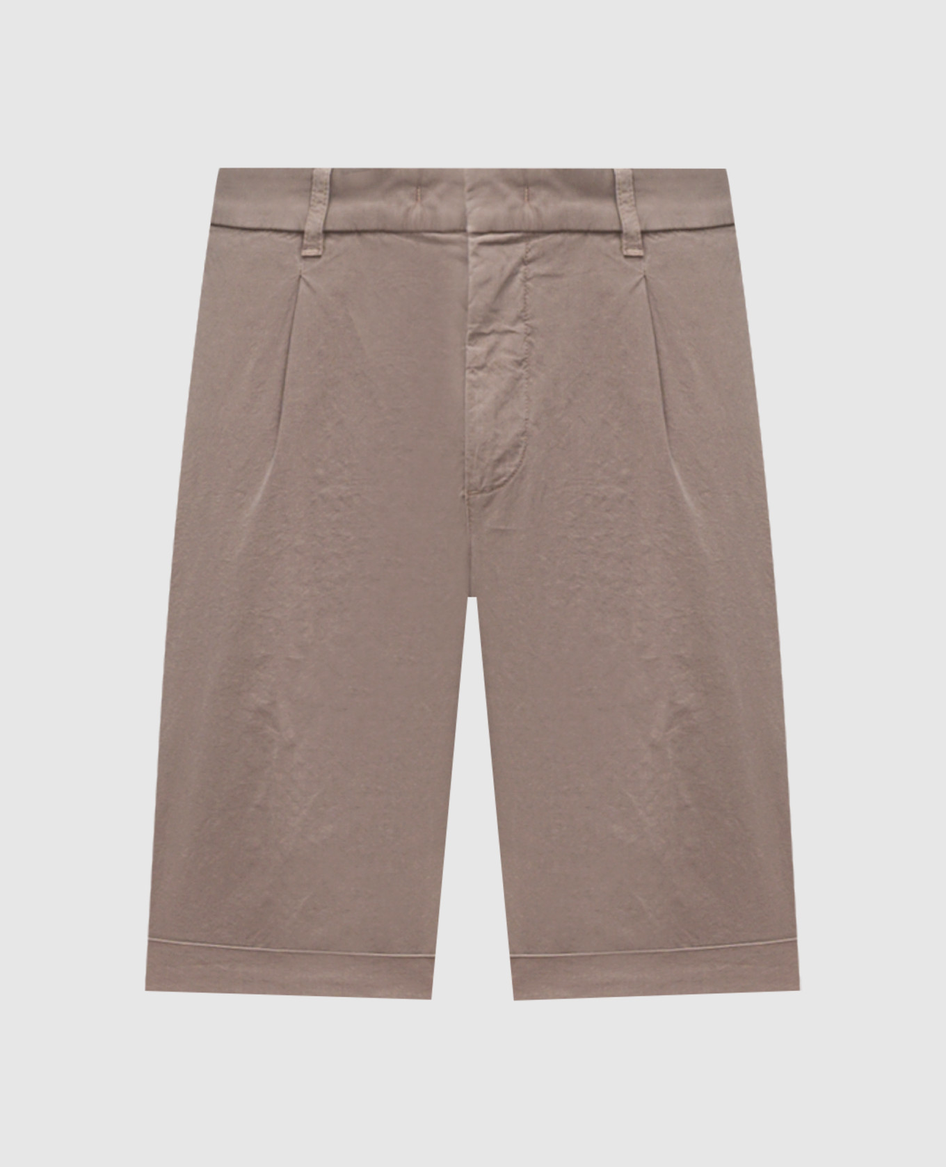 Brown shorts with lapels Peserico