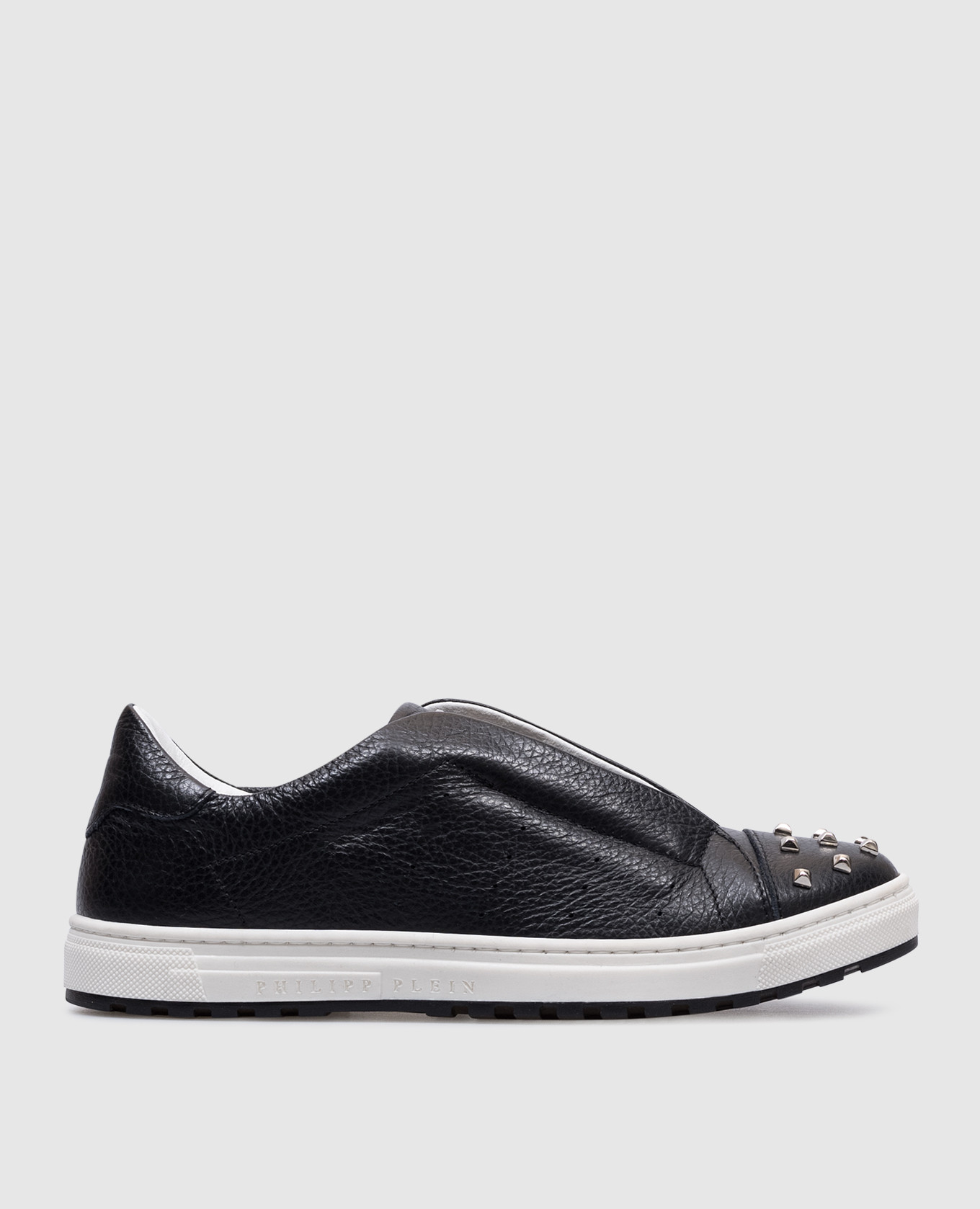 

Tom children's black leather sneakers with rivets Philipp Plein