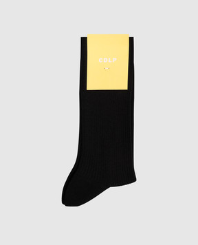 CDLP Black wool socks MSO006112301