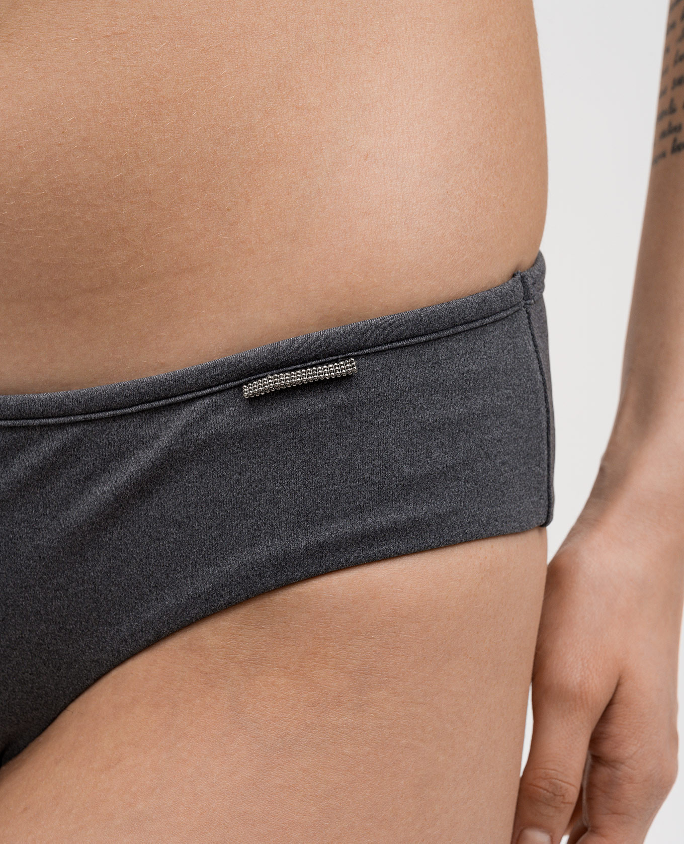 Gray swimsuit panties with a monil chain Brunello Cucinelli 5