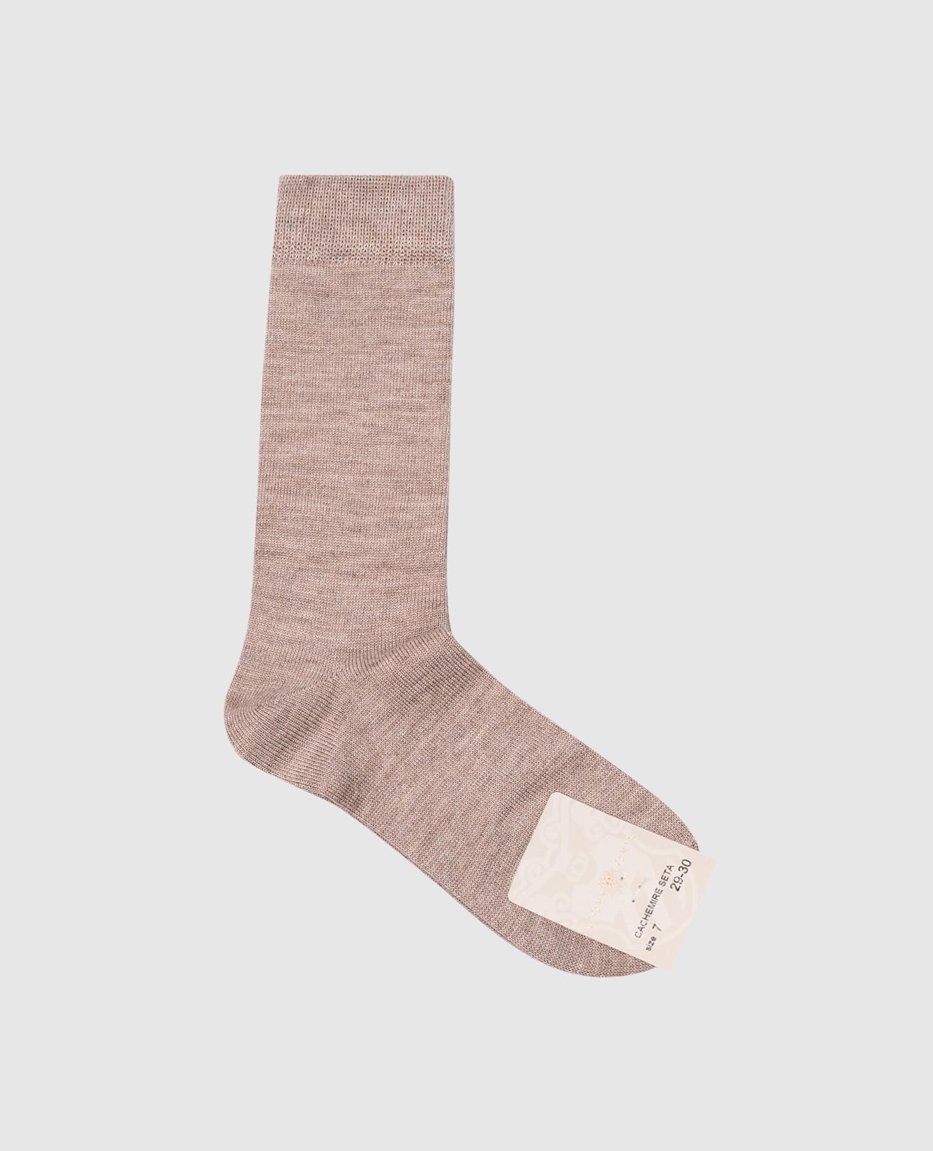 

Children's brown socks with cashmere, silk and wool Story Loris
