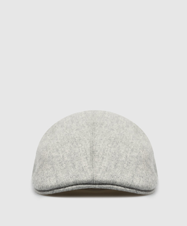 Brunello Cucinelli - Gray melange cap made of wool M038P9961  display picture 1