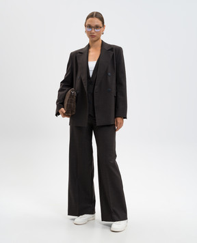 Max & Co Brown vest COLOUR with wool COLOUR