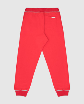 Stefano Ricci Children's red joggers with logo engraving KY11006P3PY20298