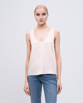 Twinset Pink top with logo 251TP2651