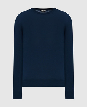 Tom Ford Blue wool jumper KCL006YMW103