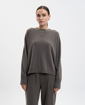 Simonetta Ravizza Denise brown cashmere jumper F05KN117T10