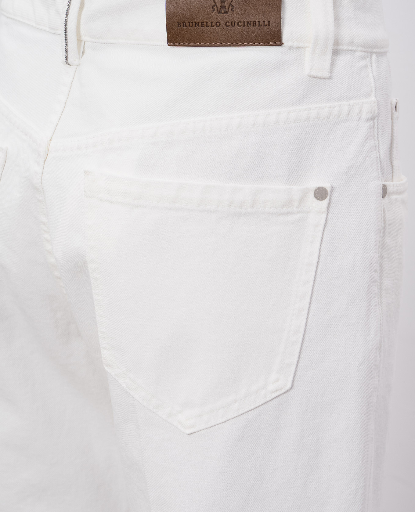 

Contemporary Square white jeans Brunello Cucinelli
