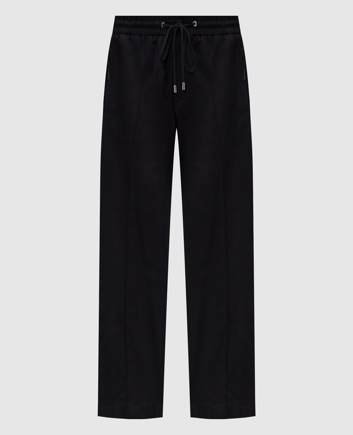 Blue pants with logo patch Dolce&Gabbana