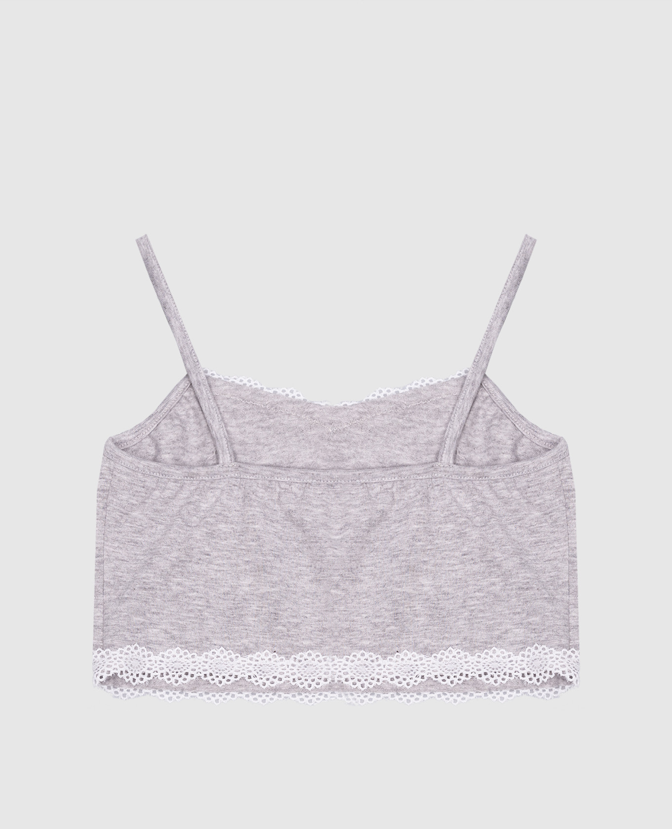 

Children's gray top with lace Story Loris, Grey