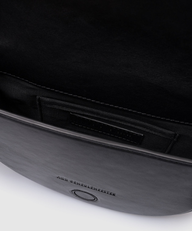 Ann Demeulemeester - Jinx Black Leather Saddle Bag 2401UCL04LT129