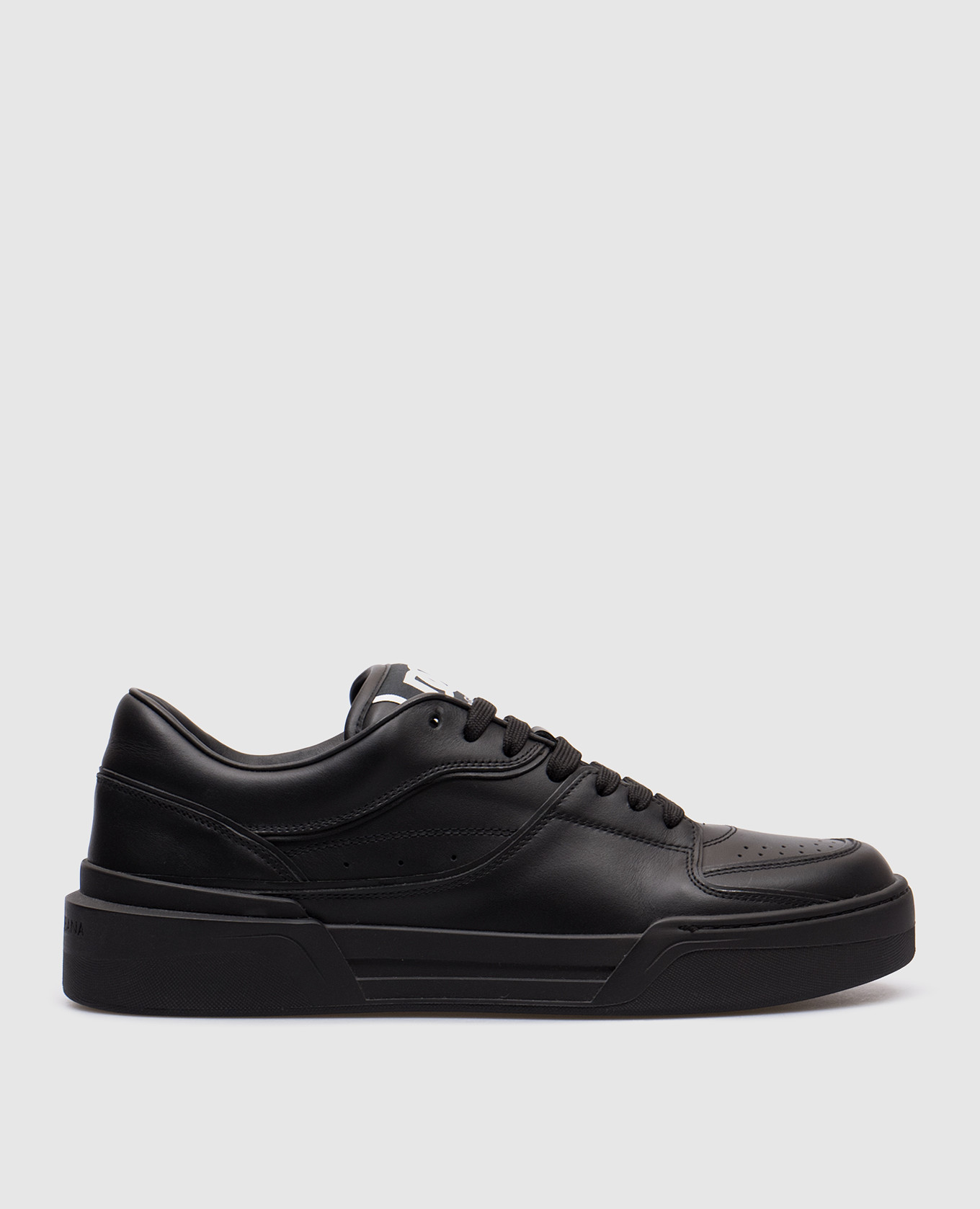 

New Roma black leather sneakers Dolce&Gabbana, Черный