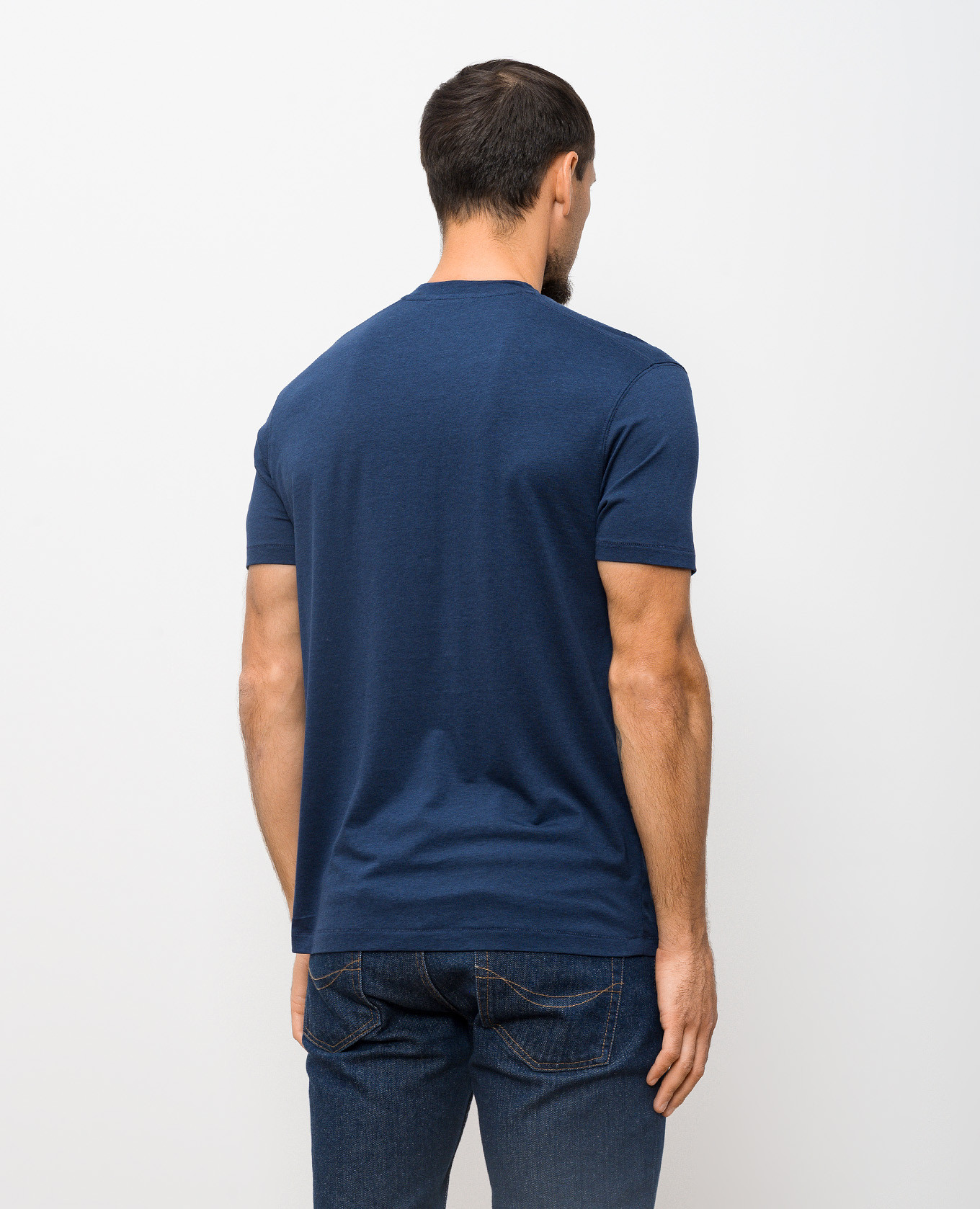 

Blue T-shirt with monogram logo Tom Ford