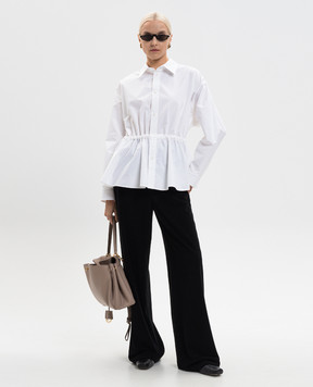 Balenciaga Black velour pants with lace 850694TTV34