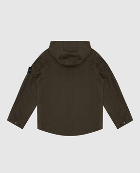 Stone Island Children's green jacket with logo patch K1S164100006S000168