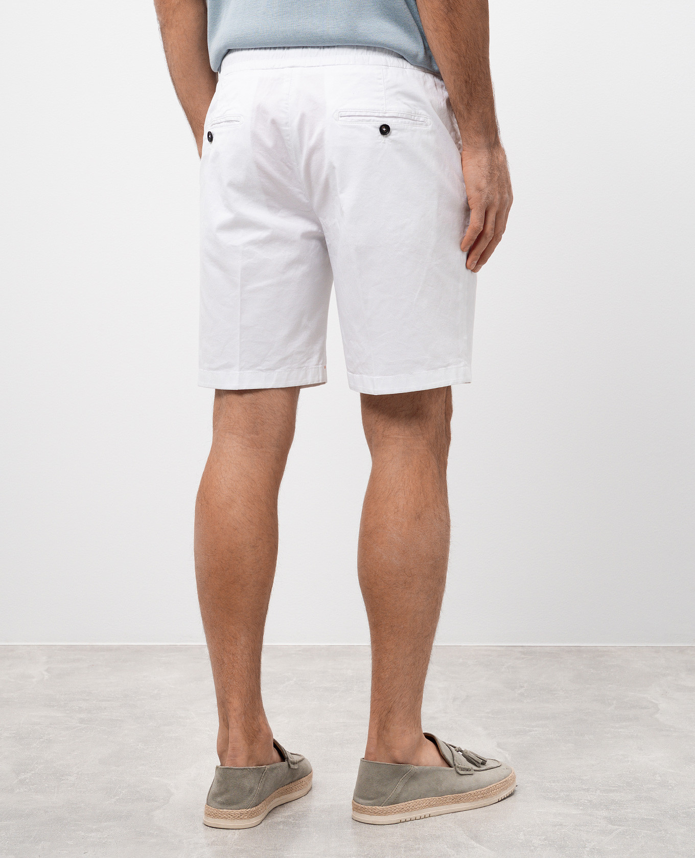

White shorts with logo ISAIA