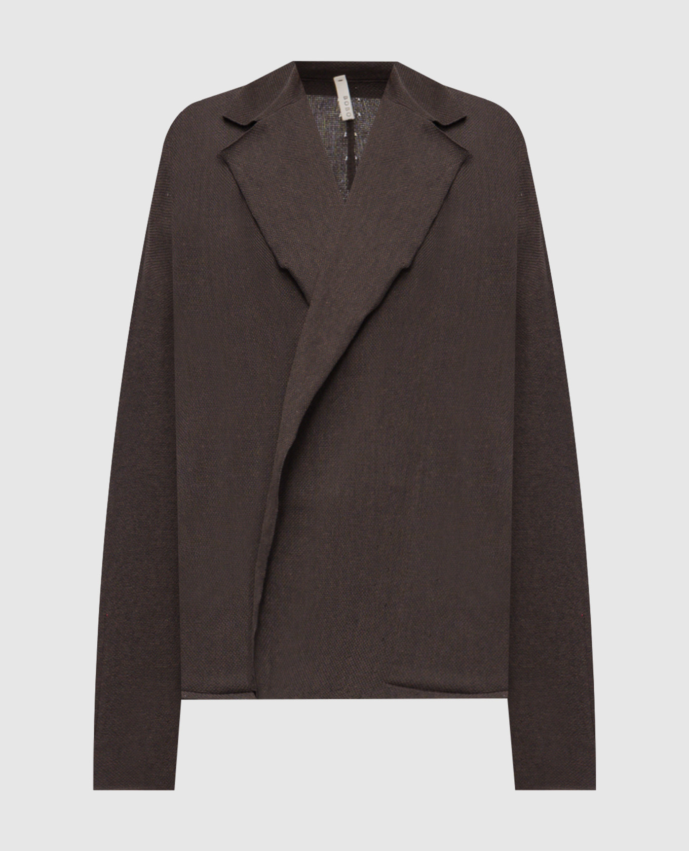 

Brown linen and silk jacket BOBOUTIC