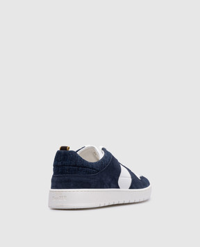 MooRER BANKSY blue leather sneakers BANKSYP5E