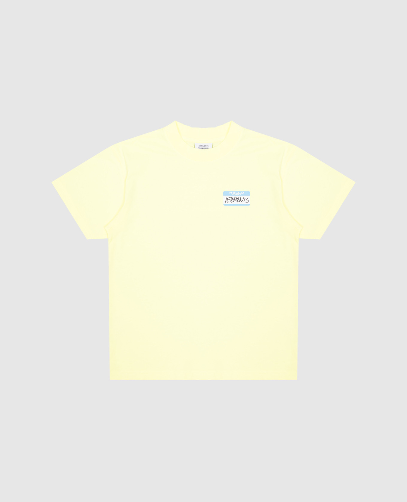 

Children's yellow t-shirt with logo print Vetements