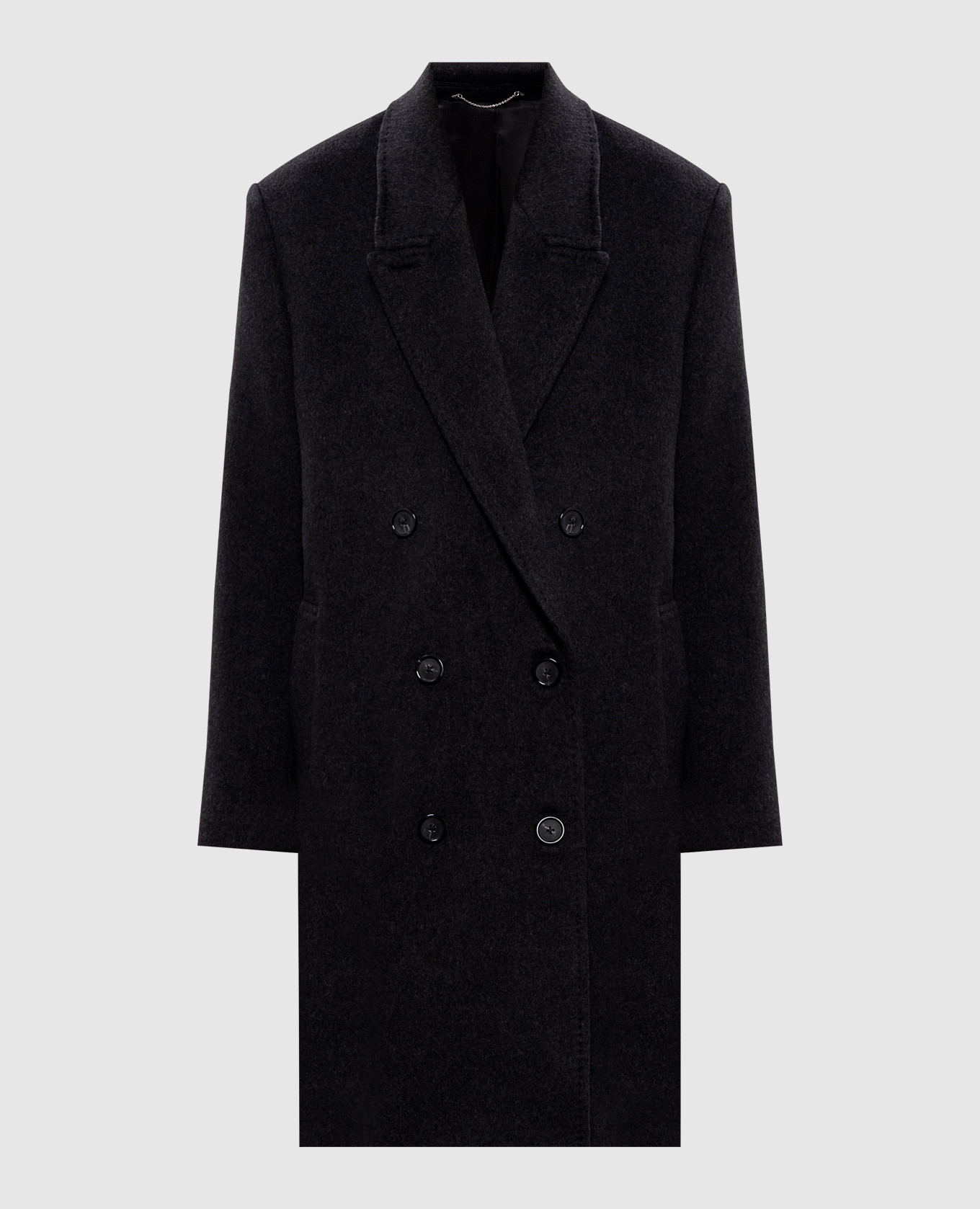 

Gray double-breasted cashmere coat Toteme, Grey