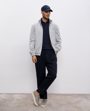 Brunello Cucinelli Blue polo M29800125