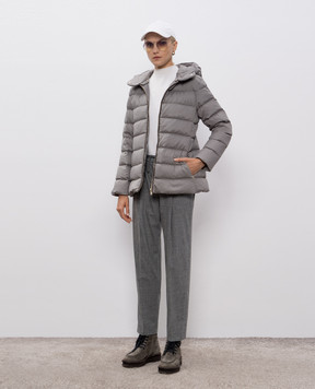 Herno Grey down quilted jacket PI002072D12414Z