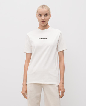 Jil Sander White T-shirt with logo print J40GC0118J20103