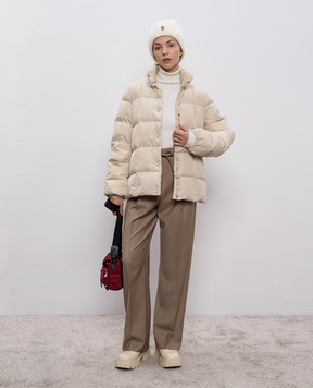 Moncler Khaki wool pants K20932A00018598XP