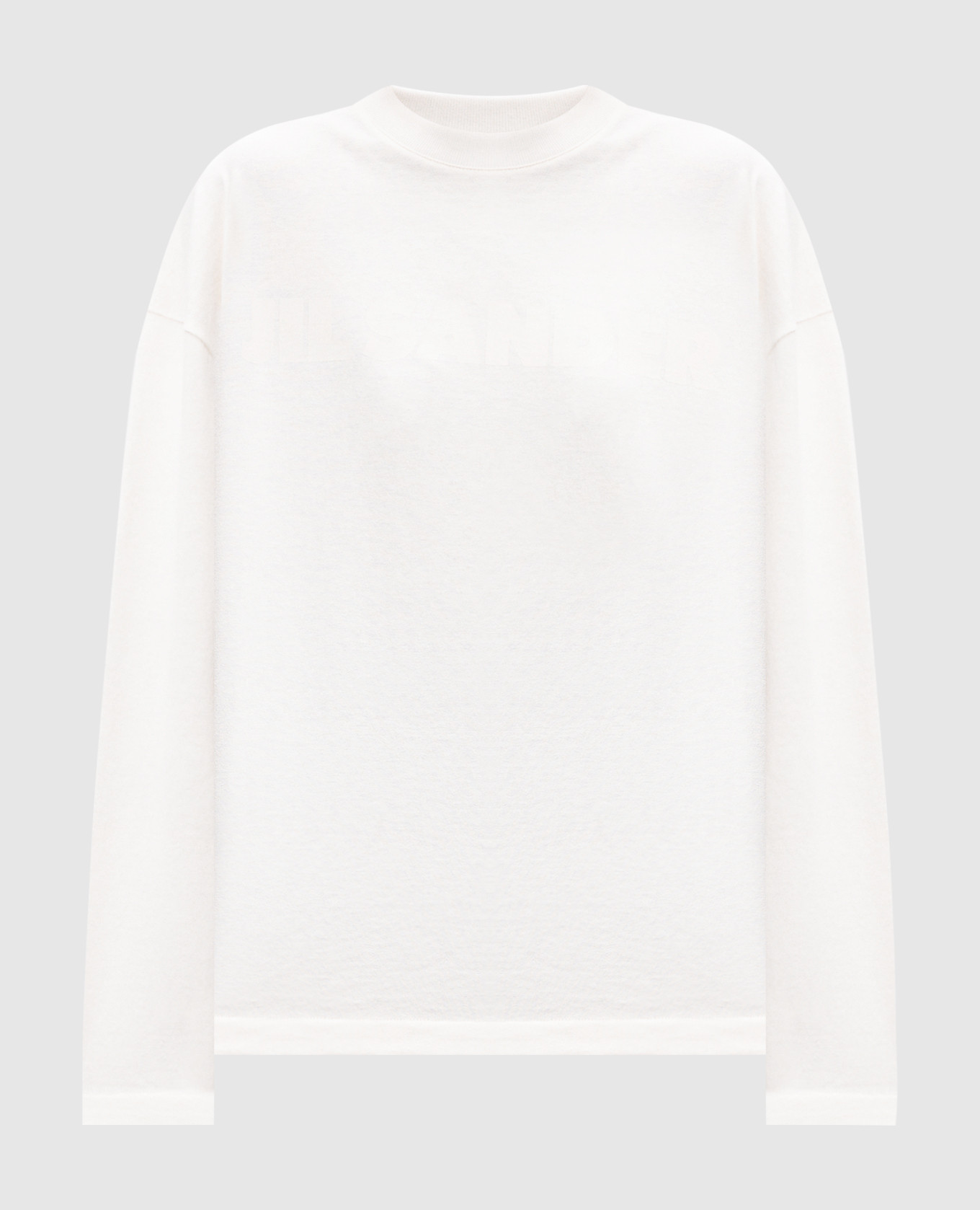 

White long sleeve with logo print Jil Sander