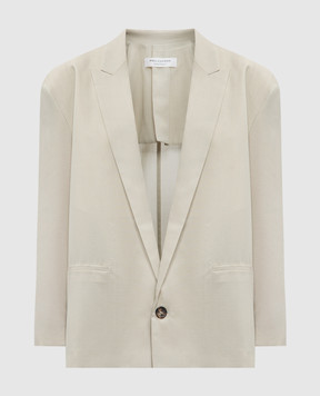 Philosophy di Lorenzo Serafini Beige jacket with wool A05052125