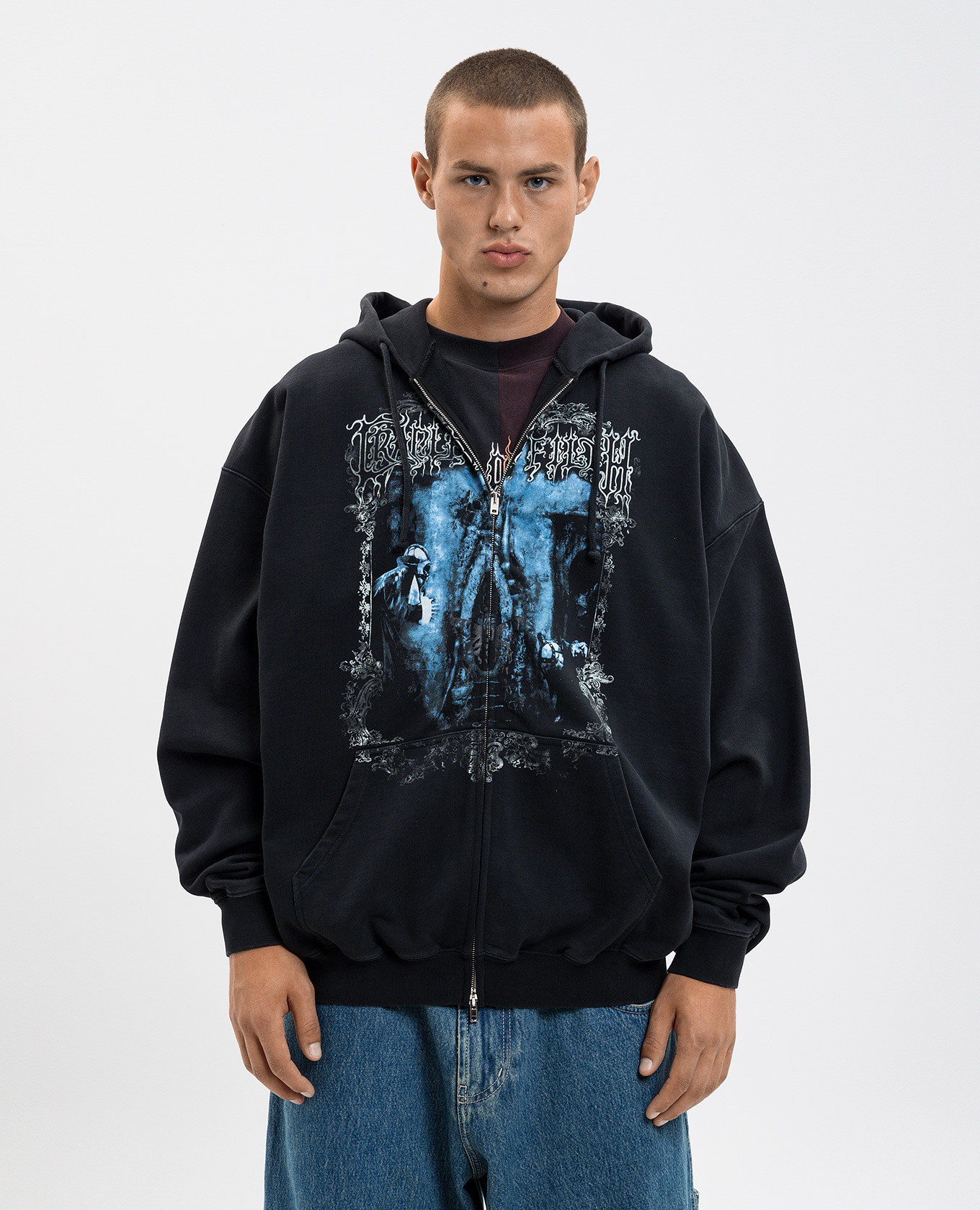 

Black sports jacket with print Vetements