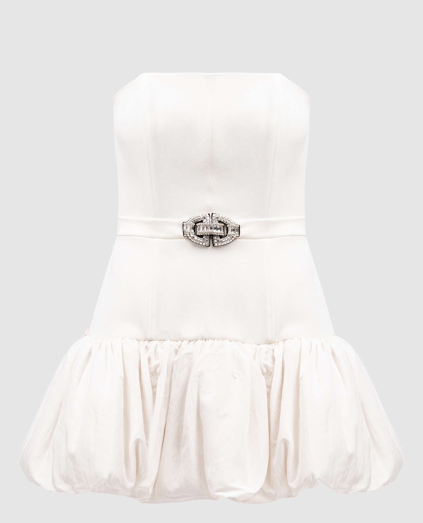 

White mini dress with crystal appliqué David Koma
