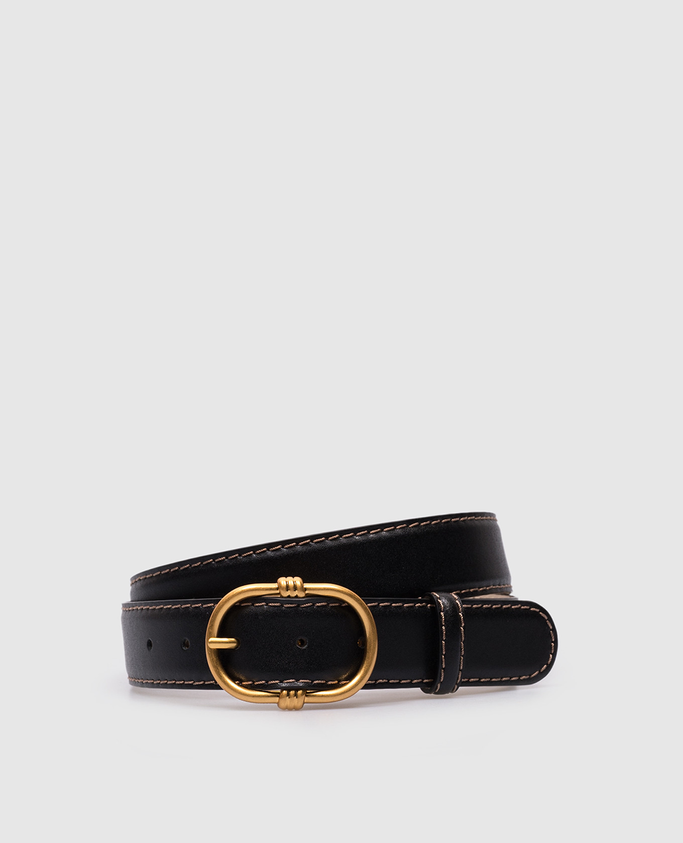 

Black leather strap with logo engraving Gianni Chiarini