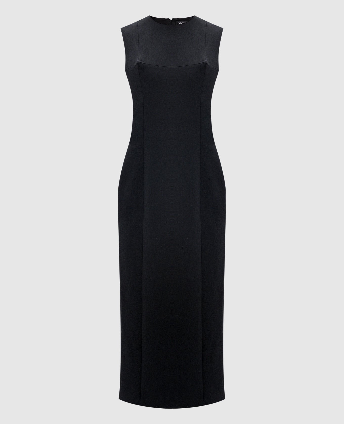 

Black dress with wool with textured elements Del Core