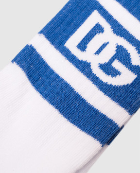 Dolce&Gabbana Children's white insulated socks with logo LBKAC5JBCAC
