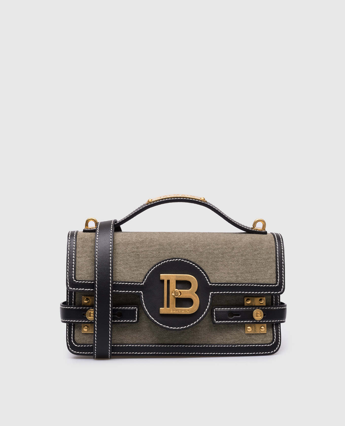 

B-Buzz Logo Crossbody Bag in Khaki Balmain, Хаки