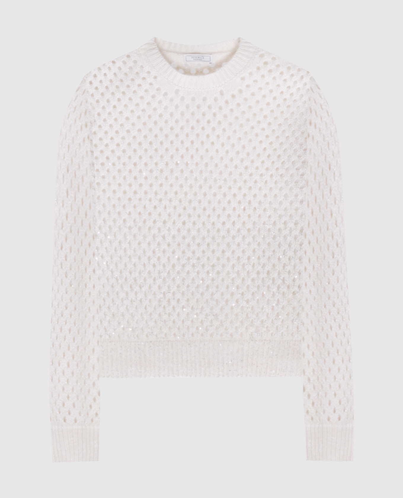 

Beige openwork sweater with wool and sequins Peserico