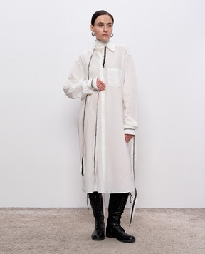 Ann Demeulemeester Gabi white shirt dress B0012781FA026