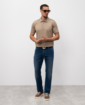 Stefano Ricci Blue jeans with logo MST51B2130T0185