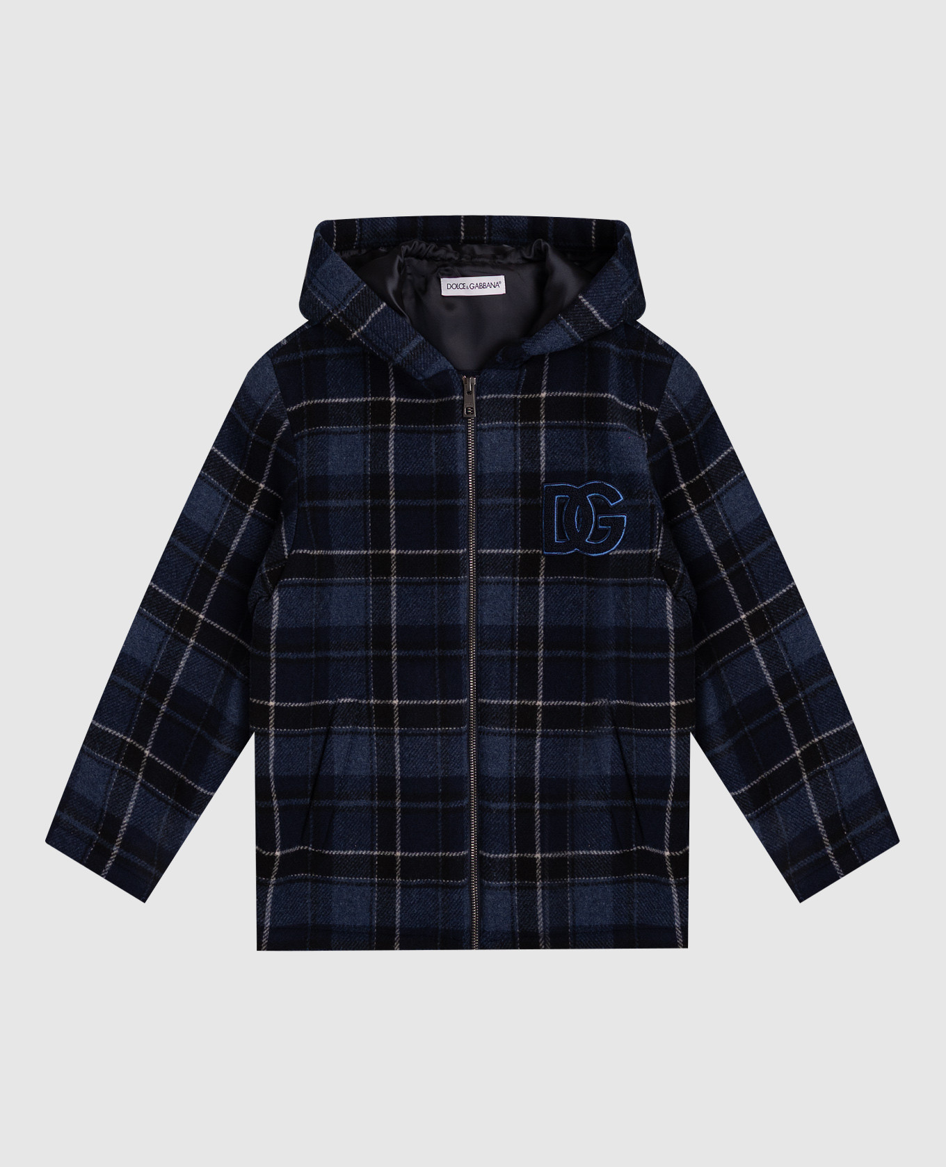 

Children's blue checked wool jacket Dolce&Gabbana