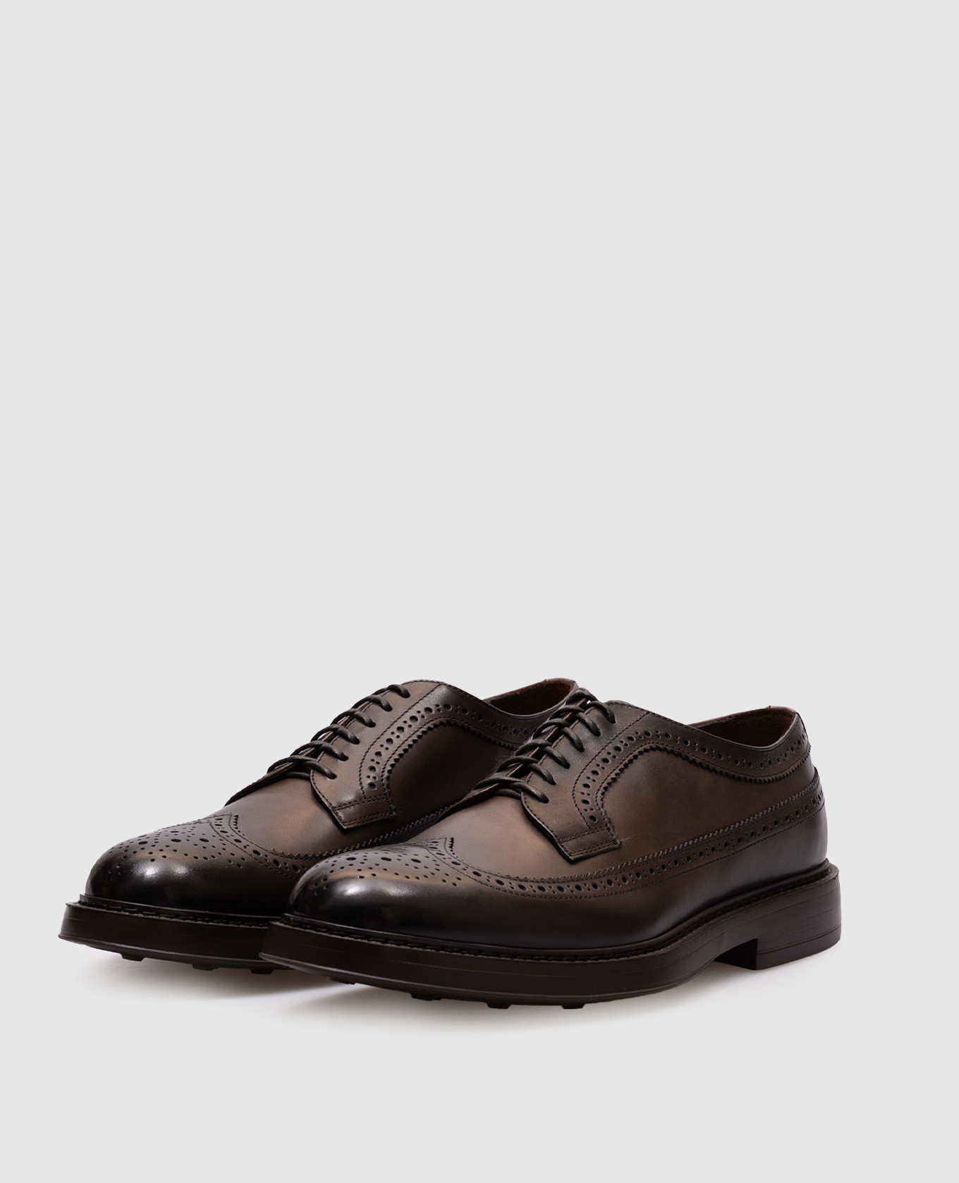 

Black leather brogues Doucal's