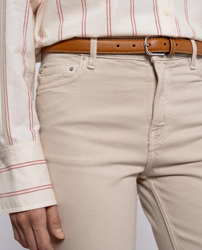 Toteme Brown leather belt 233812613