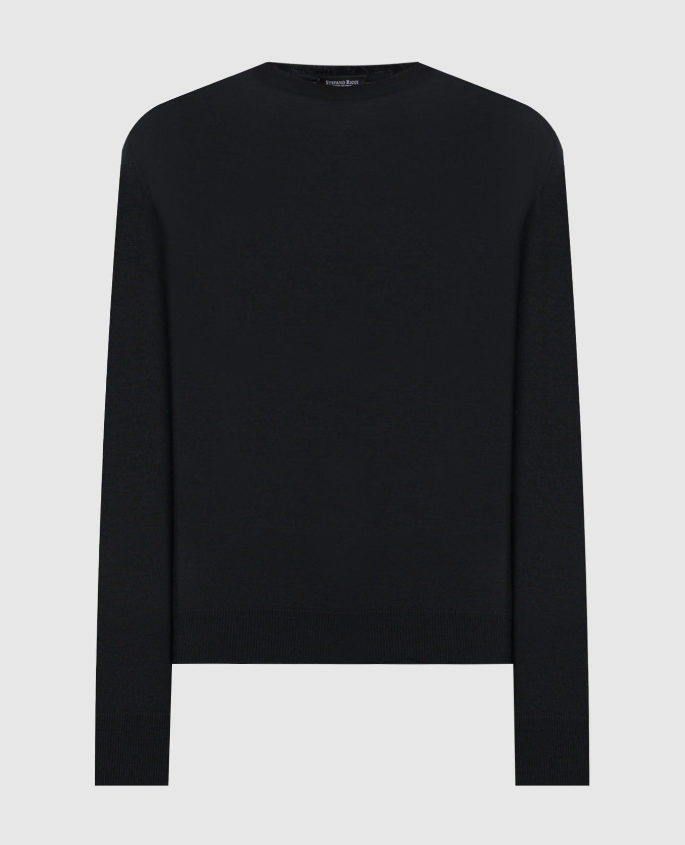 Black wool jumper