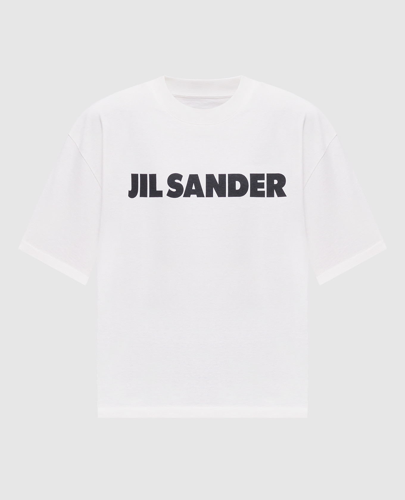 

White t-shirt with logo print Jil Sander, Белый
