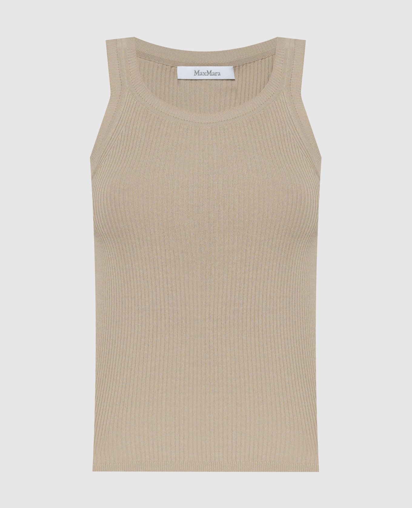 

Beige ZEMIRA ribbed top Max Mara