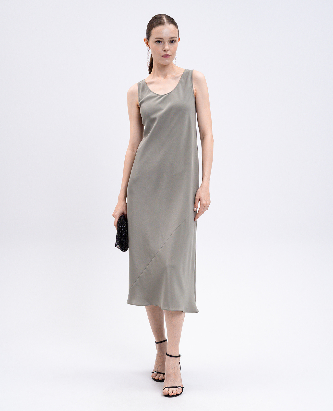 FORMOSA green silk dress Max Mara 2