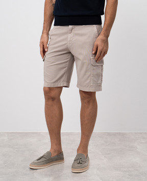 MooRER ARON beige cargo shorts ARONSI2